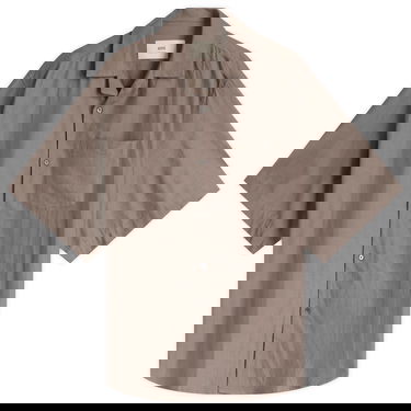 Košulja AMI AMI Paris Short Sleeve Boxy Shirt Smeđa | HSH236-CO0099-0953, 1