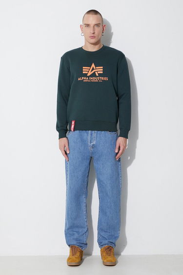 Džemper Alpha Industries Alpha Industries Basic Sweater Zelena | 178302.353, 1