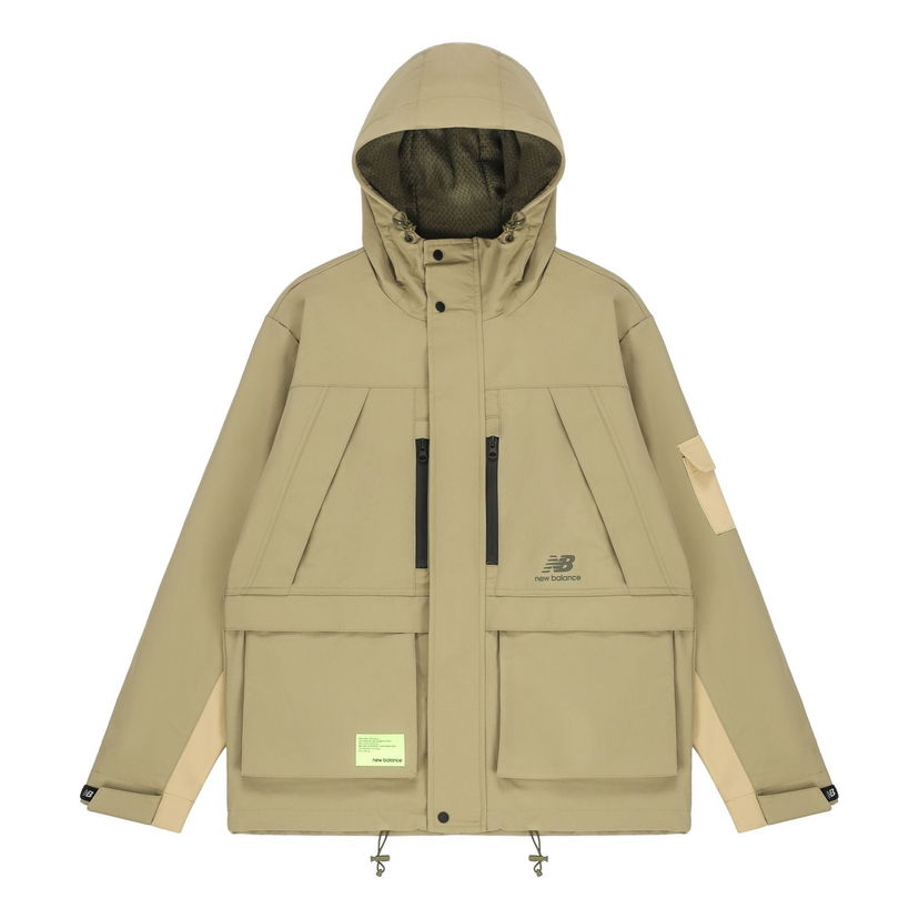 Vjetrovka New Balance Men's Woven Hooded Jacket With Multiple Pockets Zelena | AMJ21356-TCO