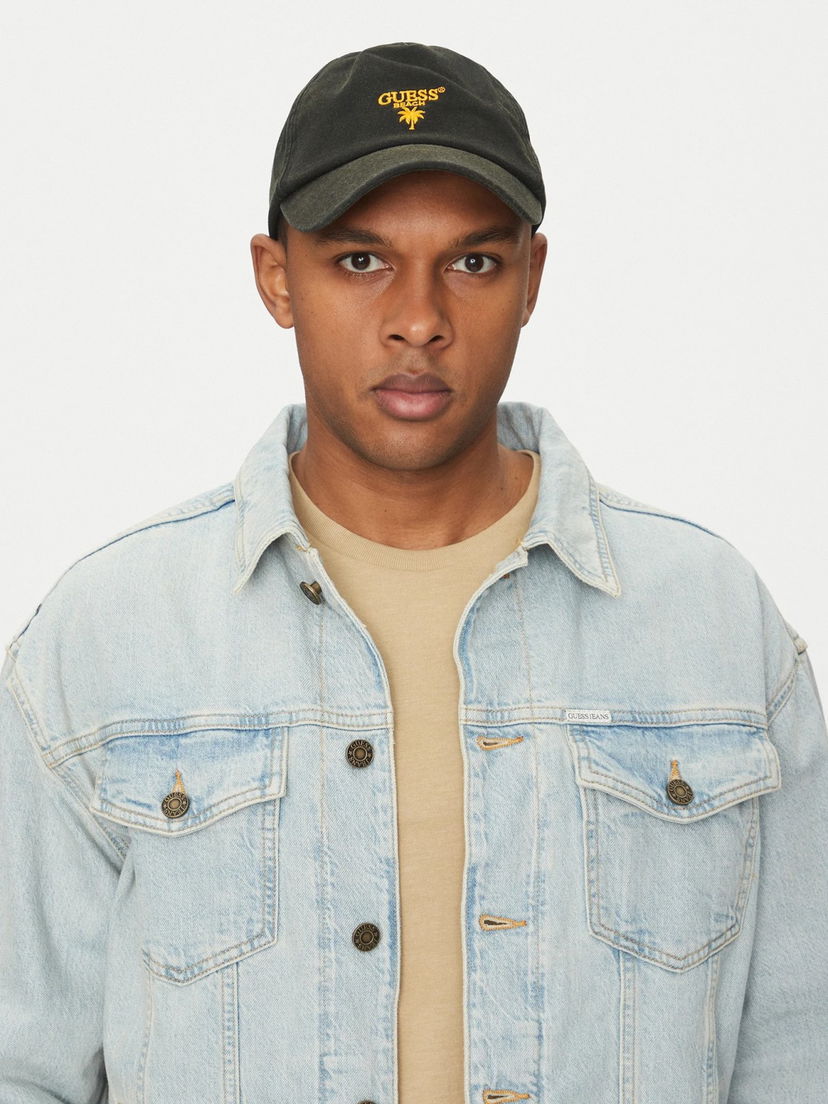 Kapa GUESS Guess Palm Logo Baseball Cap Zelena | F5GZ00WO07T-JBLK