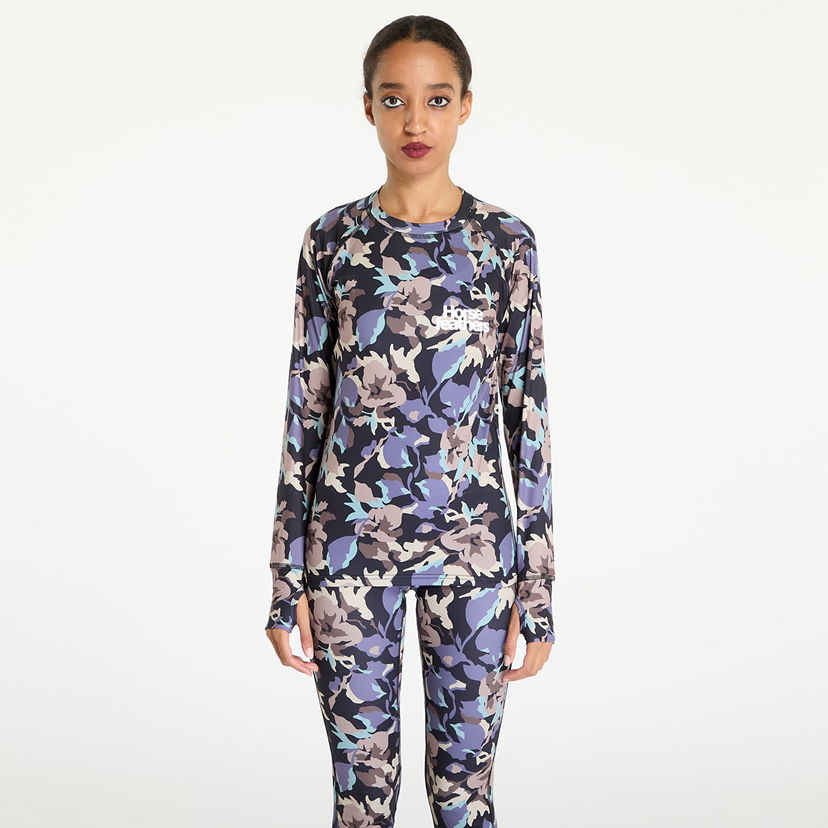 Majica kratkih rukava Horsefeathers Mirra Top Flowers XS Siva | SW669Z