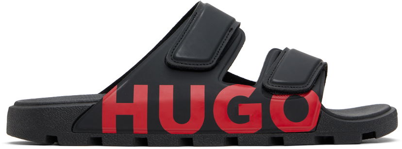 Tenisice i cipele BOSS Hugo Double-Touch Closure Logo Sandals Crna | 50542042