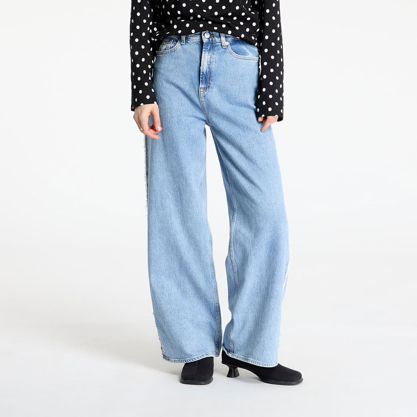 Jeans Tommy Hilfiger Tommy Jeans Claire High Rise Wide Fringe Jeans W31/L32 Plava | DW0DW20591 1AB