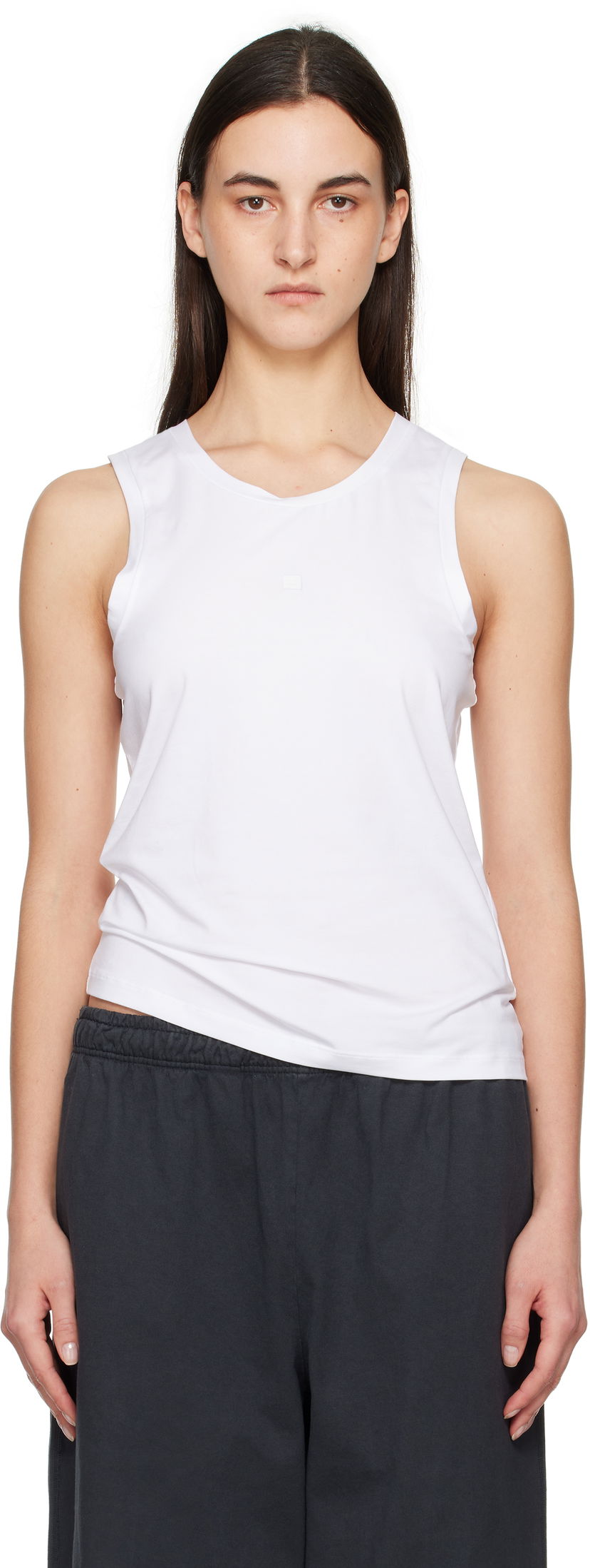 Majica bez rukava Acne Studios Acne Studios Jersey Tank Top Bijela | CL0314-