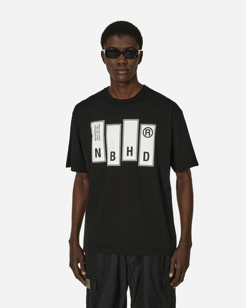Majica kratkih rukava Neighborhood Men's Black Graphic T-Shirt Crna | 241PCNH-ST26 BK