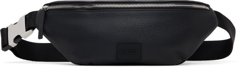Torba oko struka BOSS Black Leather Belt Bag Crna | 50535679