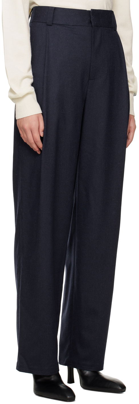 Hlače We11done Wide-Leg Trousers Tamnoplava | WD-PT3-22-246-W-NV, 1