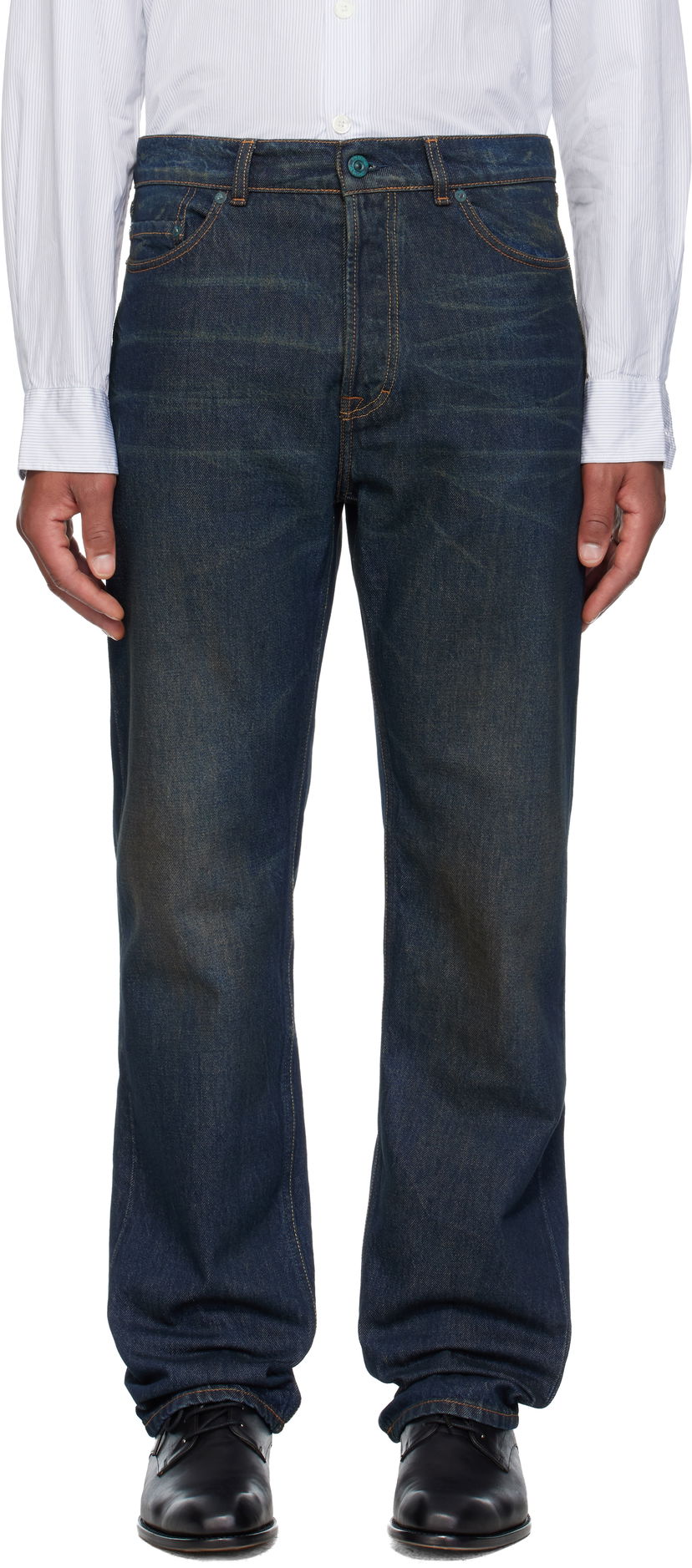 Jeans OUR LEGACY First Cut Straight Leg Jeans Plava | M4255FS