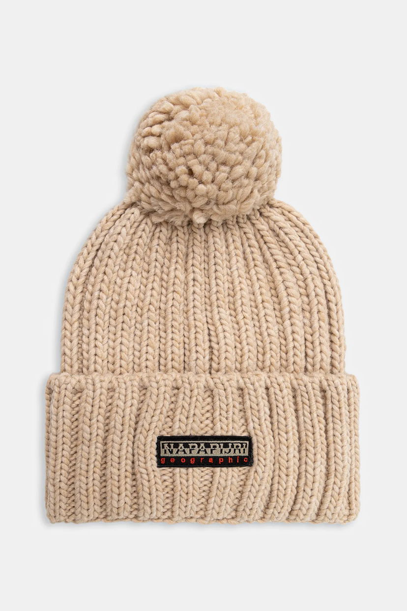 Kapica Napapijri Napapijri Fea 2 Beanie Bež | NP0A4GKAN1J1
