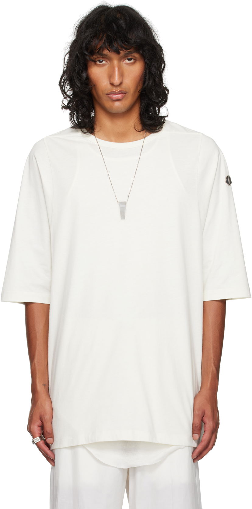 Majica kratkih rukava Rick Owens Organic Cotton T-shirt Bijela | MU02D8C01 M4630