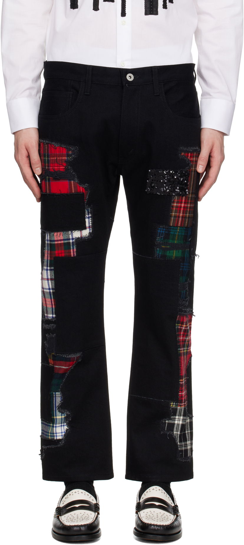 Jeans Junya Watanabe Junya Watanabe Patchwork Jeans Crna | WO-P006-051
