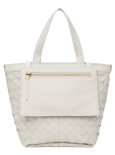 Tote bag Bottega Veneta Small Flip Flap Bag Bijela | 754916 VCPP1