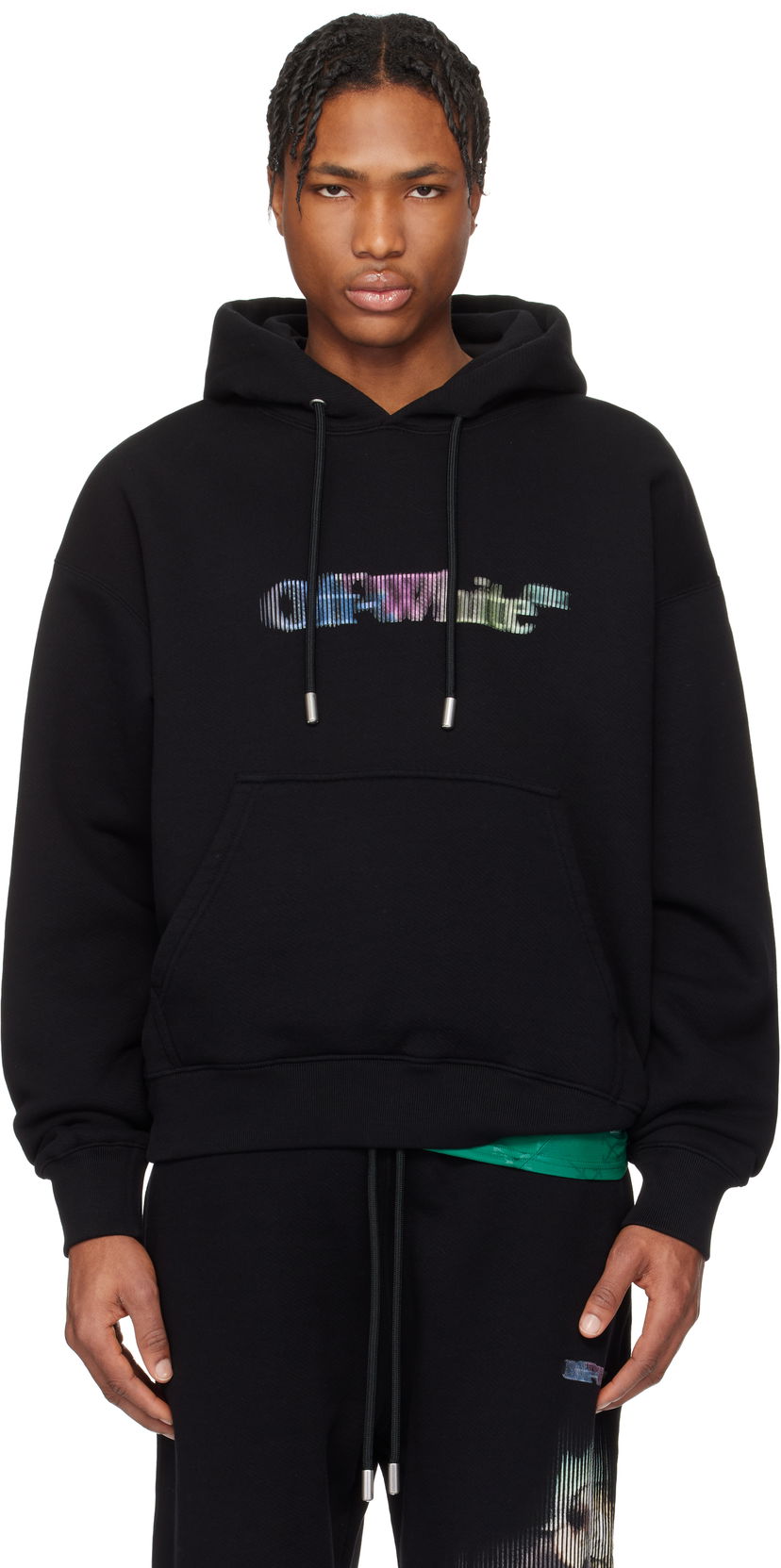 Dukserice Off-White Off-White S. Matthew Hoodie Crna | OMBB085S25FLE00V1084