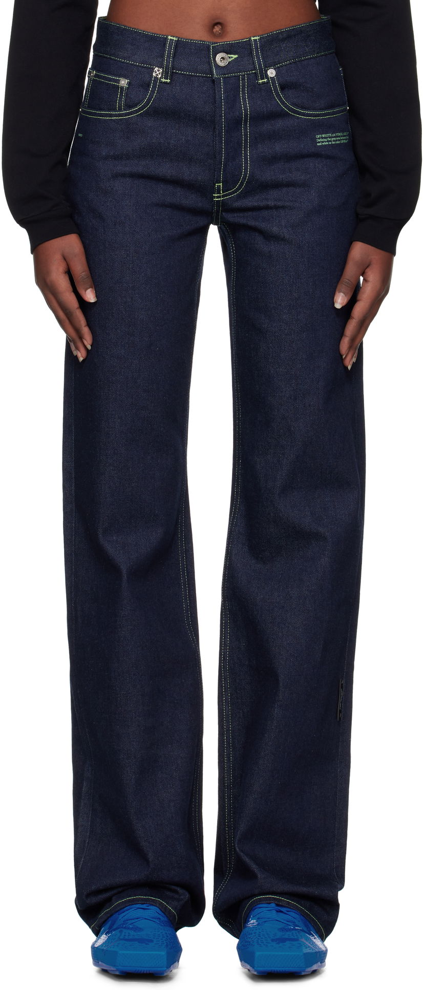 Jeans Off-White Off-White Susy Jeans Plava | OWYA069S25DEN0014614