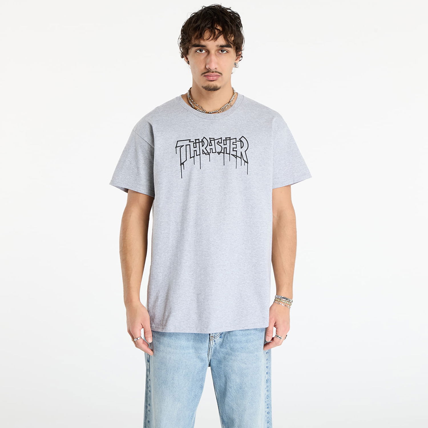 Majica kratkih rukava Thrasher One-liner T-Shirt L Siva | 145778, 0