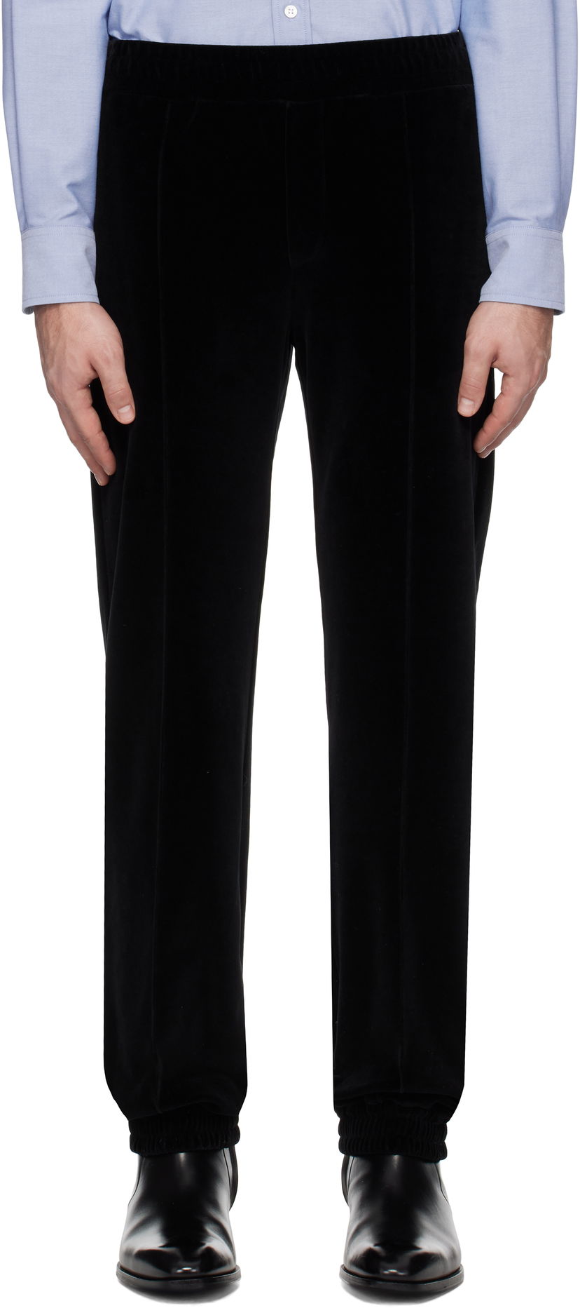 Hlače Valentino 'Chez ' Patch Sweatpants Crna | 6V3MD05AARD