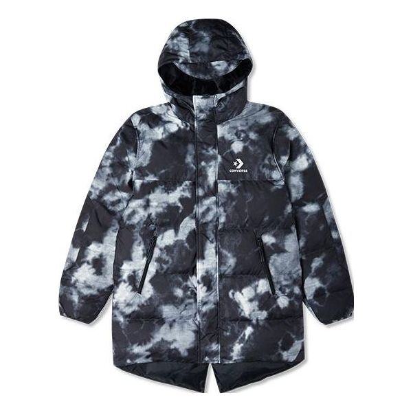 Parka Converse Printed Winter Down Jacket Crna | 10024055-A01