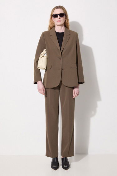 Bomber jakna Samsoe Samsoe Single-breasted Blazer Zelena | F22400119, 1