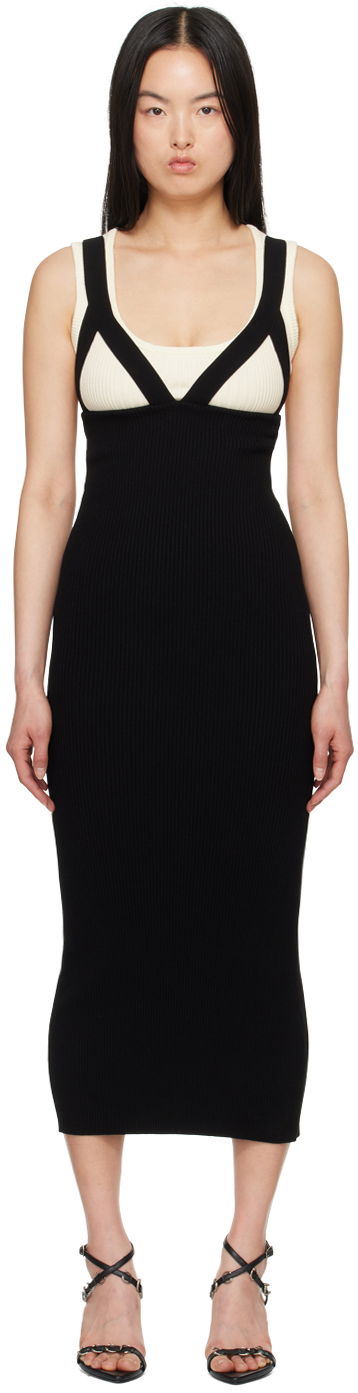 Haljina Jean Paul Gaultier Jean Paul Gaultier 'The Madone' Knit Maxi Dress Crna | 24/25-F-RO184-M068-0100