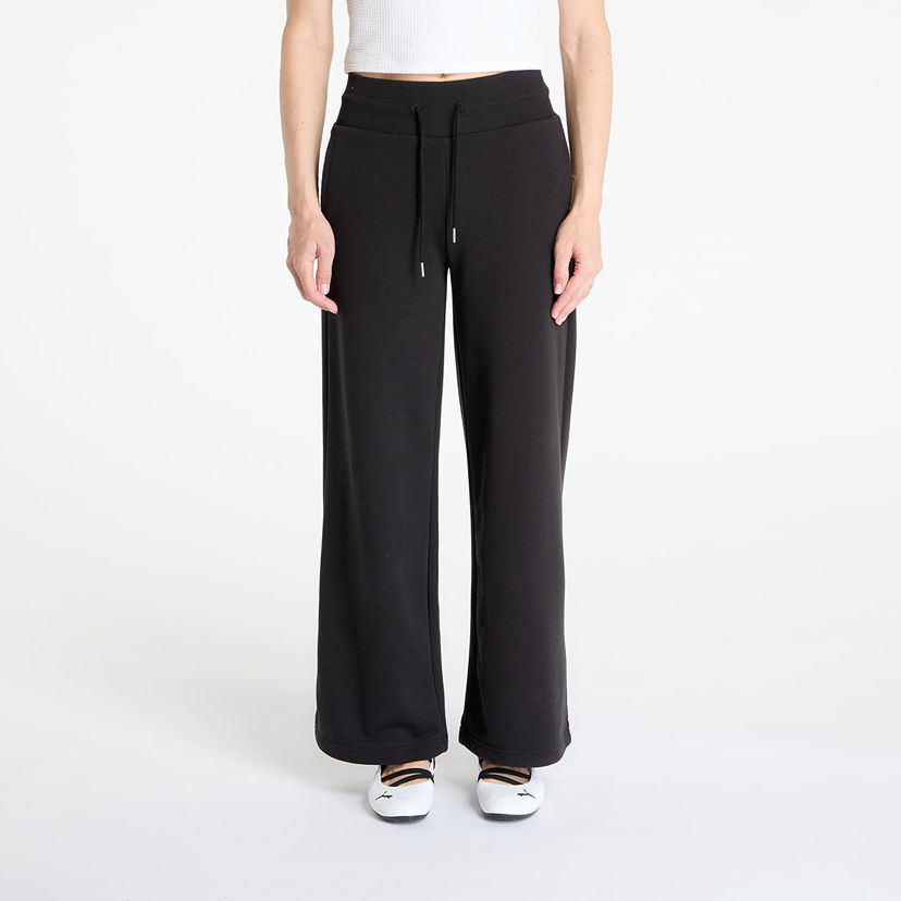 Hlače Puma Puma Wardrobe Essentials Relaxed Wide Leg Sweatpants Crna | 62975401