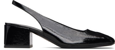 Tenisice i cipele Courrèges Courrèges AC Vinyl Slingback Heels Crna | 325SPP039VY0003, 0