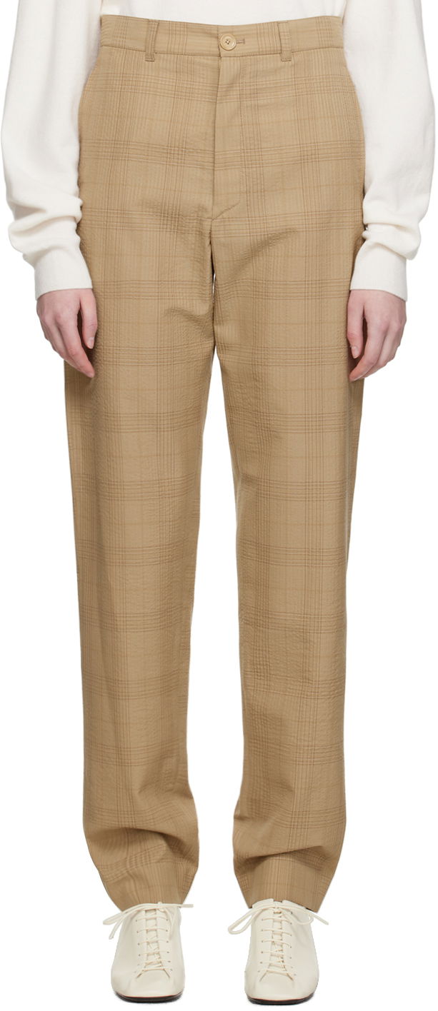 Hlače LEMAIRE Lemaire Loose Suit Trousers Bež | PA1000 LF1037