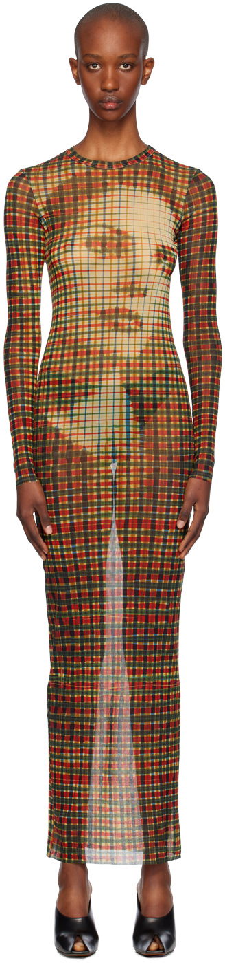 Haljina Jean Paul Gaultier Jean Paul Gaultier Tartan Face Print Maxi Dress Višebojno | 24/31-F-RO272-T563-95105030
