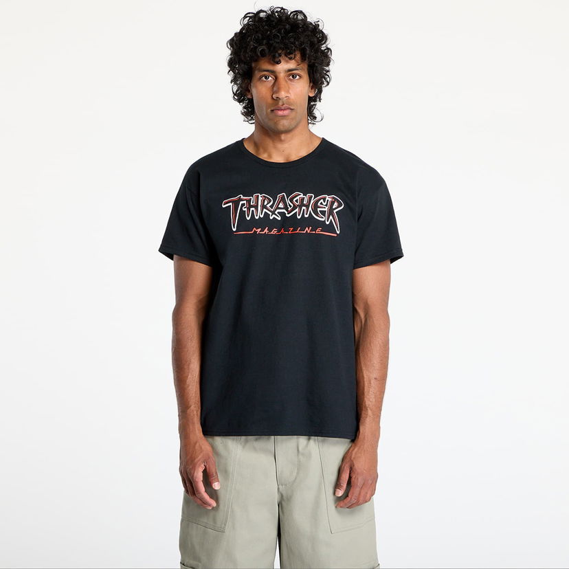Majica kratkih rukava Thrasher Thrasher Slash T-Shirt Crna | 145684