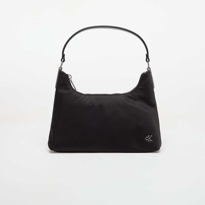 Ručna torbica CALVIN KLEIN Calvin Klein Jeans Satin Nylon Small Shoulder Bag Crna | LV04K3219G UB1