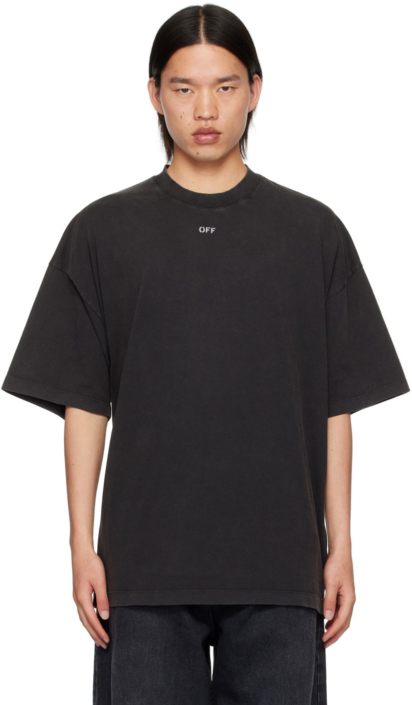 Majica kratkih rukava Off-White Black S.Matthew Skate T-Shirt Crna | OMAA161C99JER0021077
