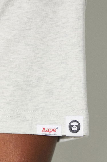 Majica kratkih rukava AAPE by A Bathing Ape AAPE By A Bathing Ape Basic Tee Print T-Shirt Siva | AAPTEM1444XAM, 5