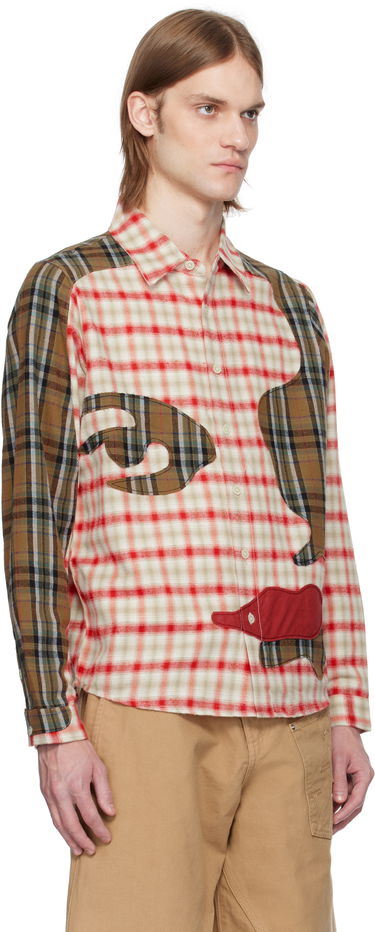 Košulja KidSuper KidSuper Patchwork Face Flannel Shirt Višebojno | SS25-LTP-03, 1