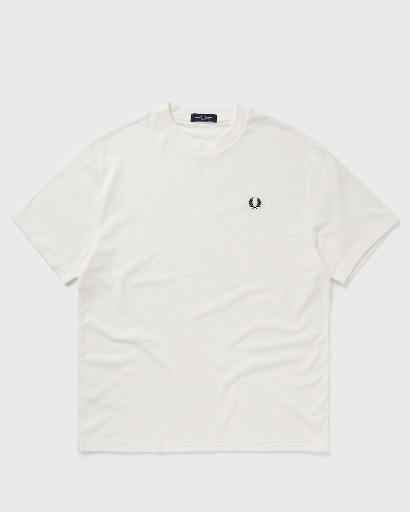Majica kratkih rukava Fred Perry Relaxed Towelling T-Shirt Bijela | M8570-129