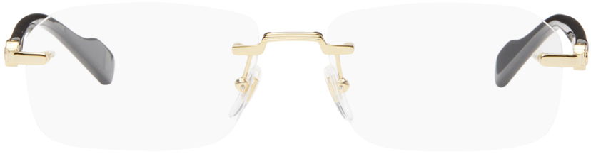 Sunčane naočale Gucci Rimless Rectangle Glasses Bež | GG1221O