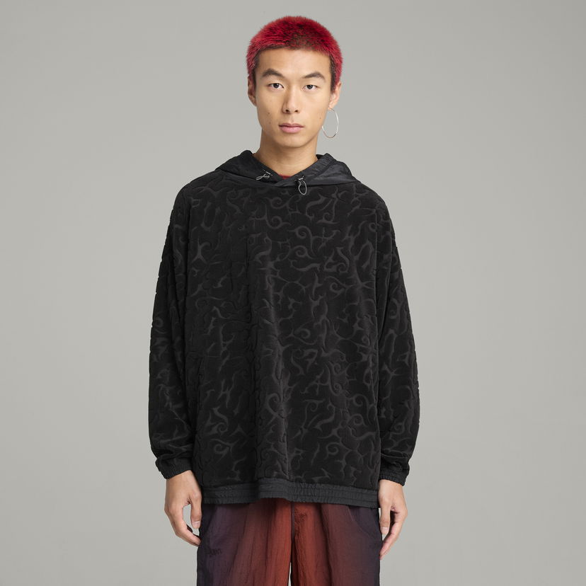 Dukserice Puma PUMA x ARIES Embossed Hoodie Crna | 629494_01