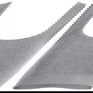 Grudnjak SKIMS Textured Knit Bralette Size Large Siva | SP-SCP-9926W-DHG, 1