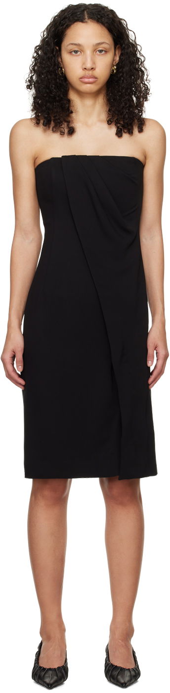 Haljina Anine Bing Anine Bing Halle Strapless Midi Dress Crna | A-02-0490-000