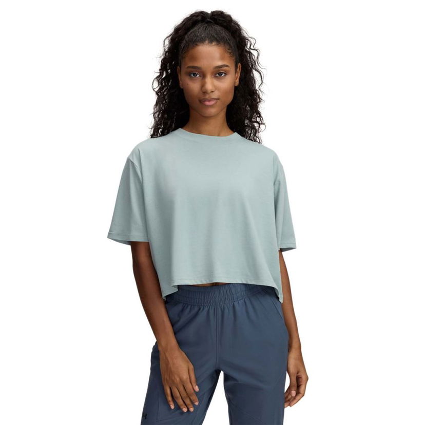 Crop top Under Armour Under Armour Rival Crop T-Shirt Zelena | 1389721-348
