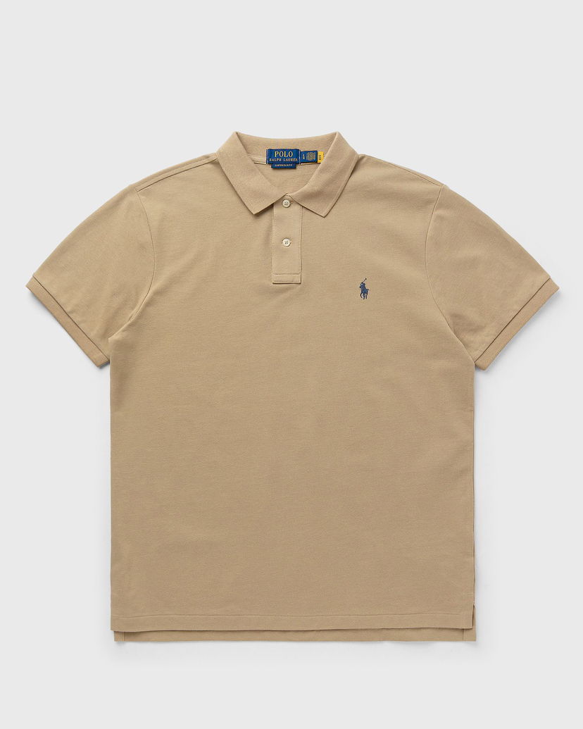 Polo majica Polo by Ralph Lauren Short Sleeve Polo Shirt Custom Slim Fit Bež | 710680784436