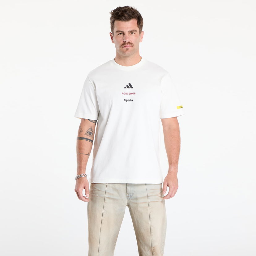 Majica kratkih rukava adidas Performance Footshop x Sparta Crest T-Shirt Bijela | FTSHP_493