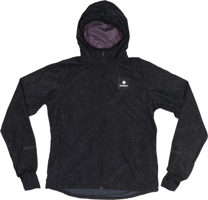 Vjetrovka Saysky Saysky Map Pace Hooded Jacket Crna | jwrja01c1003