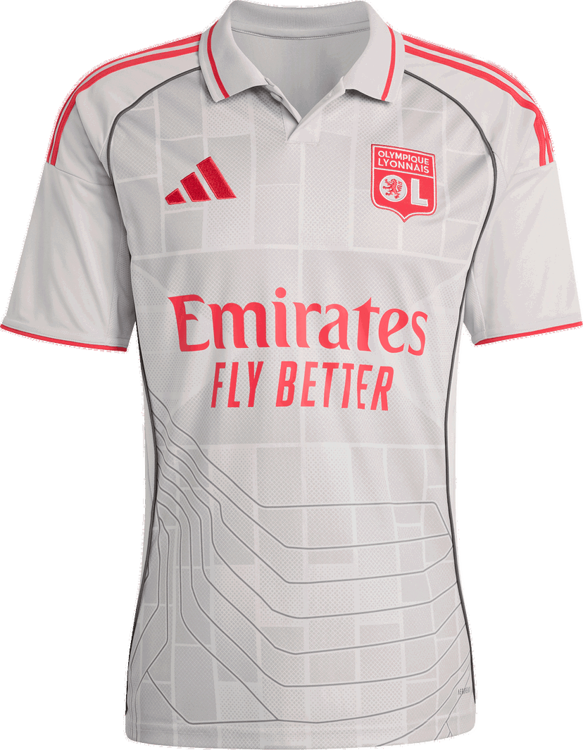 Dres adidas Originals Olympique Lyon 3rd Jersey 2025/26 Bijela | jd1389