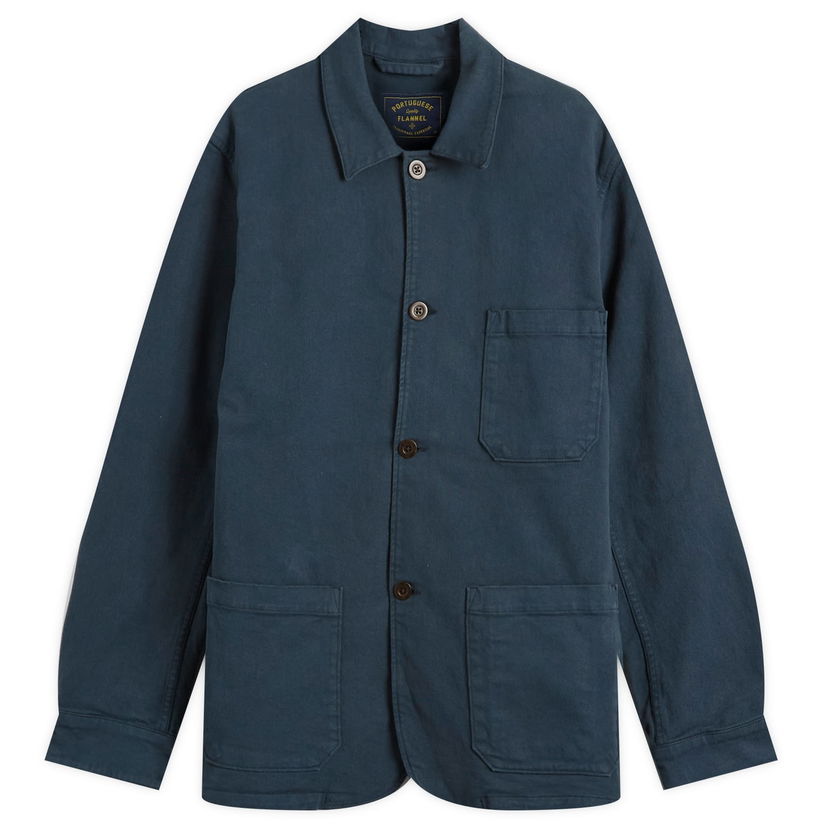 Jakna Portuguese Flannel Labura Chore Jacket, Size Small Plava | AW25007-NVY