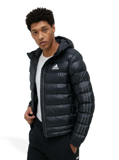 Pernata jakna adidas Originals 3-Stripes Crna | HK6669