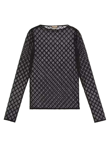 Džemper Gucci GG Star Tulle Top Crna | 692508 XUAEB 1000