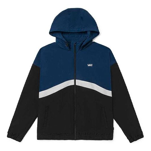 Dukserice Vans Colorblock Zipper Hooded Jacket Plava | VN0A5H8XLKZ