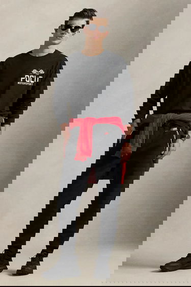 Majica kratkih rukava Polo by Ralph Lauren Polo Ralph Lauren Motorsport Long Sleeve T-Shirt Crna | 710972612, 2