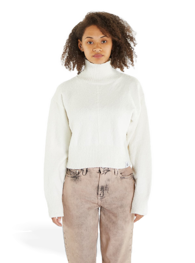Džemper CALVIN KLEIN Boucle High Neck Sweater Bijela | J20J221972 YBI