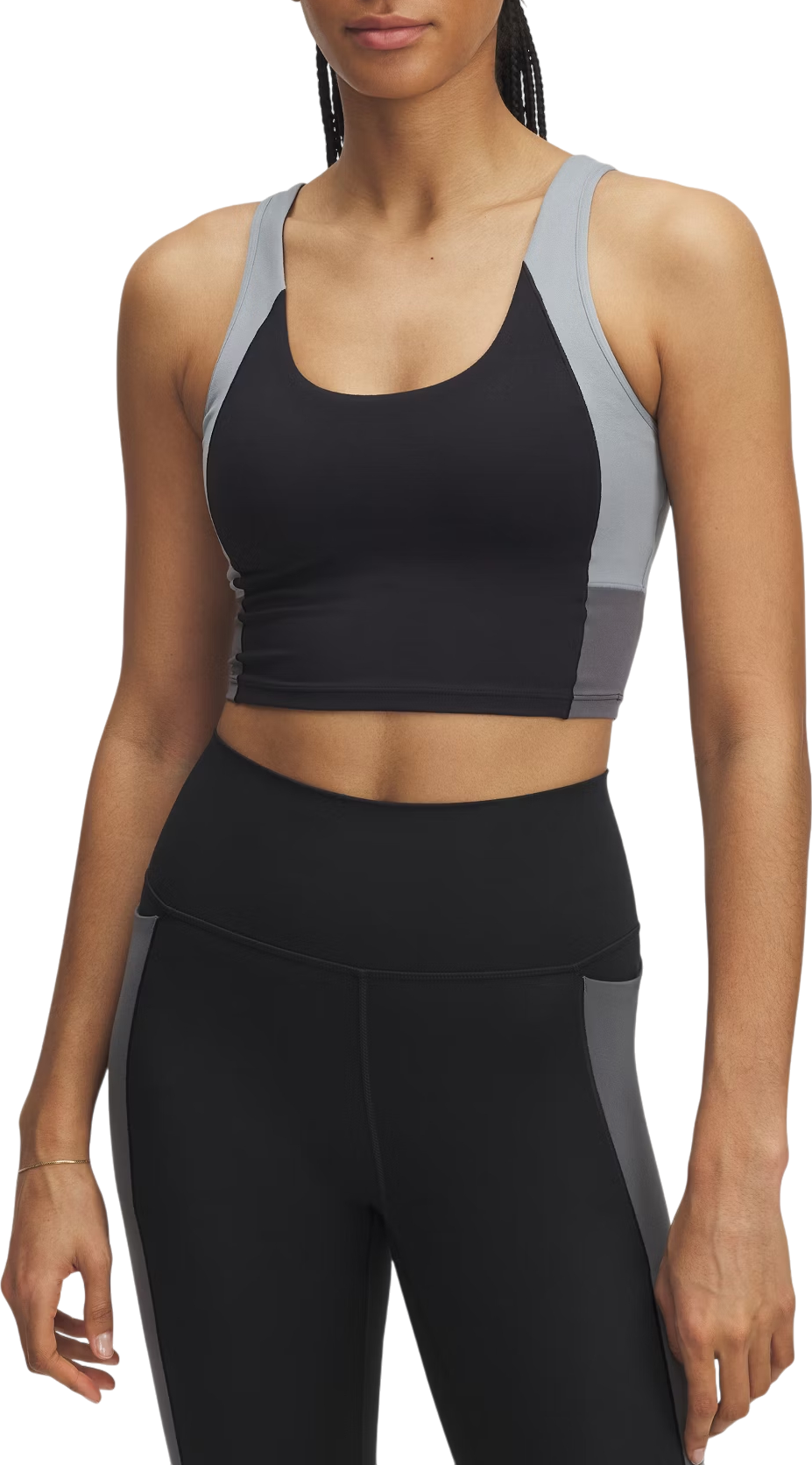 Crop top Under Armour Meridian Colorblock Cropped Tank Siva | 6004001-002, 0