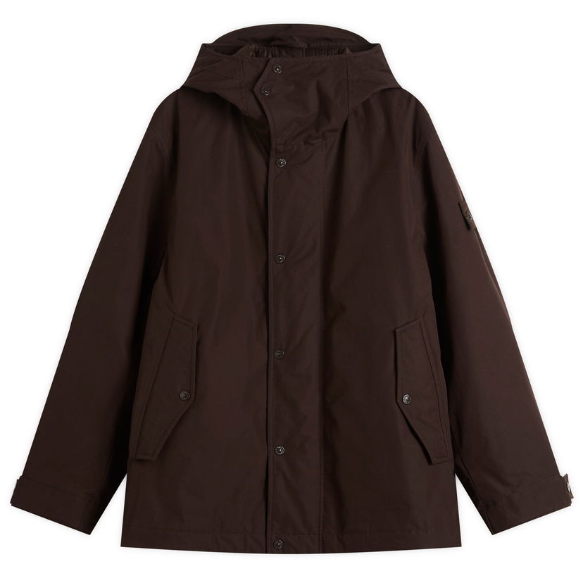 Parka Stone Island Weatherproof Cotton Canvas Parka Jacket, Size Large Smeđa | K2S154100105-V0070